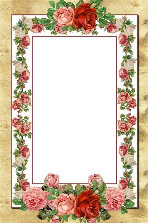 Enter Text Flower Frame Floral Border Design Borders And Frames