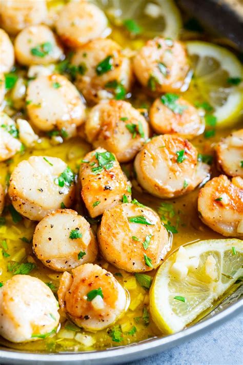 Pan Seared Scallops Are Taken To The Next Level With A Lemon Garlic