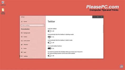How To Hide Taskbar In Windows 10 Please Pc
