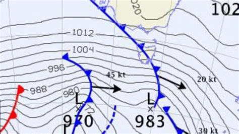 Weather Map Explainer What Are Cold Fronts Synoptic Charts Isobars