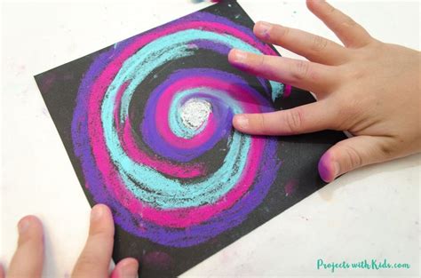 Awesome Galaxy Chalk Pastel Art Project For Kids Chalk Pastel Art