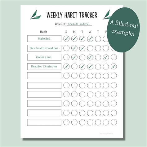 Habit Tracker Template Printable Habit Chart A Daily Habit Etsy Vrogue