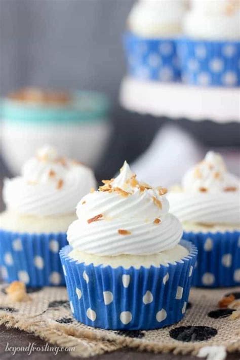 Skinny Coconut Cream Pie Cupcakes Beyond Frosting