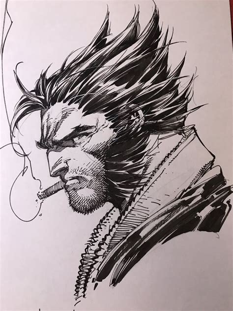 Wolverine Sketch By Jim Lee Wolverine Artwork Wolverine Art Jim Lee Art
