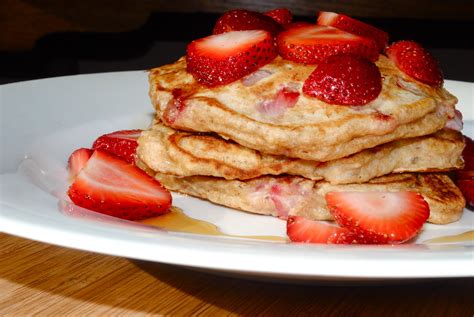 Healthy Strawberry Pancakes Fit Foodie Finds