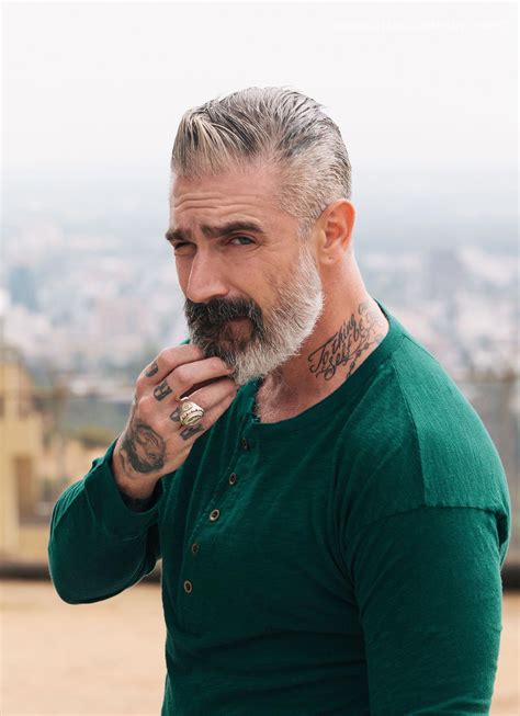 It's a good way to draw attention away from your receding hairline. beard grooming #Ties | Haircuts for balding men, Grey hair ...