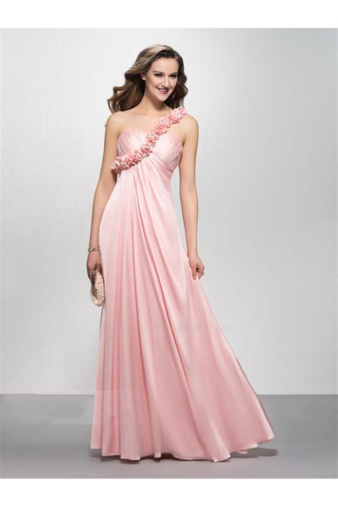 empire one shoulder long pink prom evening formal party dresses maternity evening dresses ed010600