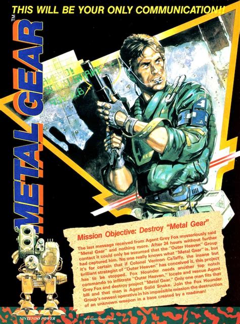Metal Gear Nes Retro Poster Etsy