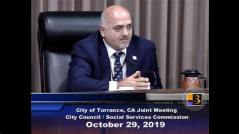 Aurelio Mattucci At The Torrance City Council Meeting Of October 29