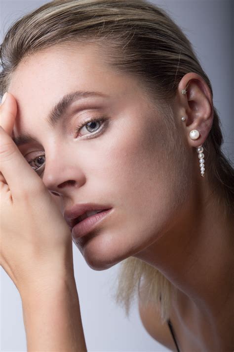 Copy Of Anissa Kermiche Edits 10 Jewelry Model Single Pearl Studs