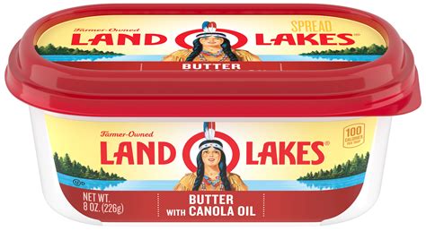 Land O Lakes Butter With Canola Oil 8 Oz