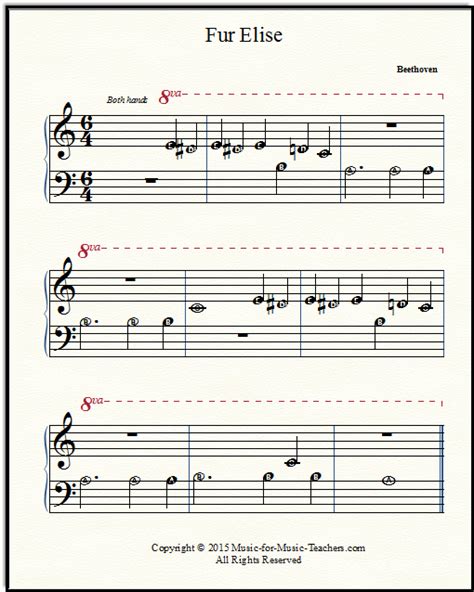 Pdf (digital sheet music to download and print), interactive sheet music (for online playing, transposition and printing), midi and mp3 audio files (including mp3 music accompaniment tracks to. Fur Elise Free & Easy Printable Sheet Music for Beginner Piano
