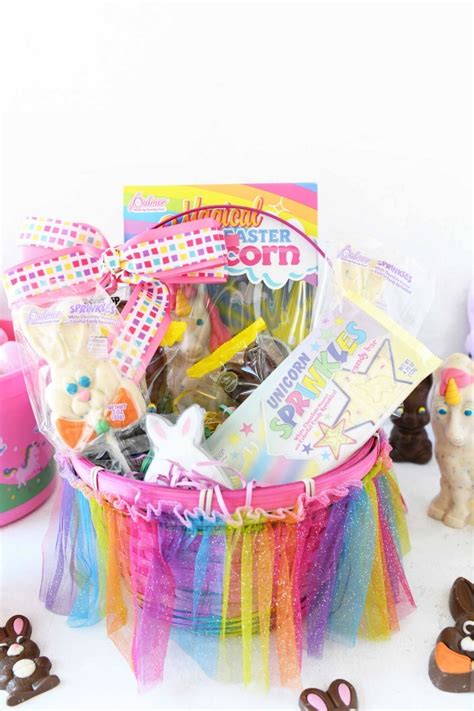 Unicorn Easter Basket Idea Inexpensive And Easy Savvy Saving Couple