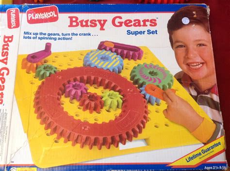 Playskool Vintage Busy Gears Super Set 1990 Large Chunky Etsy