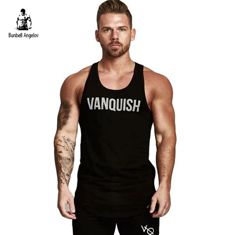 Gyms Clothing Bodybuilding Tank Top Men Fitness Singlet Sleeveless Shirt Cotton Muscle Brand