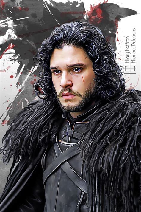 Lord Commander Jon Snow Kit Harington Game Of Thrones By Hilary