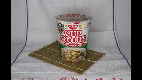 Cup Noodles Review In Singapore Nissin Chicken Mushroom Youtube