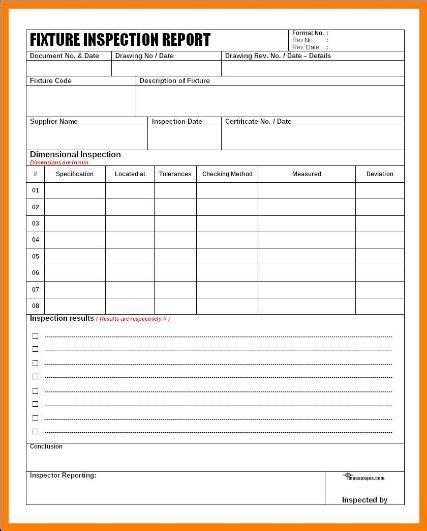 An Inspection Report Is Shown In The Form Of A Checklist With Orange