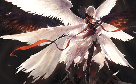 Download 2511x1554 Anime Boys Granblue Fantasy Wings Angel Fantasy Devil Lucifer