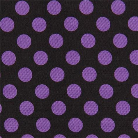 Black Robert Kaufman Purple Dot Fabric Spot On Modes4u