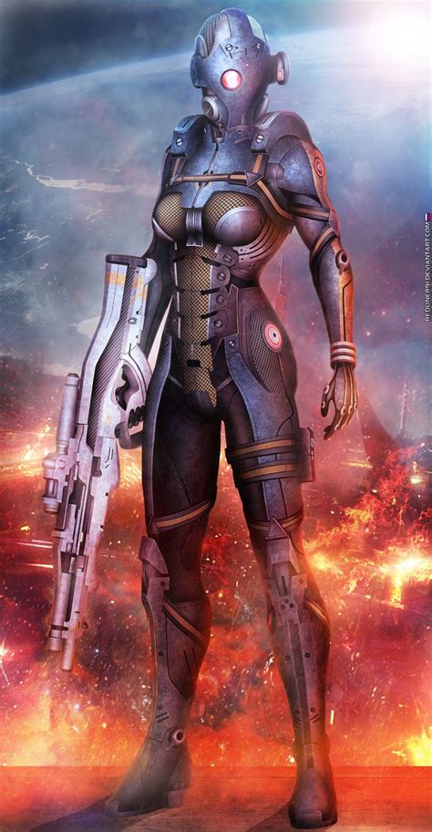 Artstation Cerberus Nemesis Mass Effect 3 2014 Alexander Krasnov Mass Effect Characters