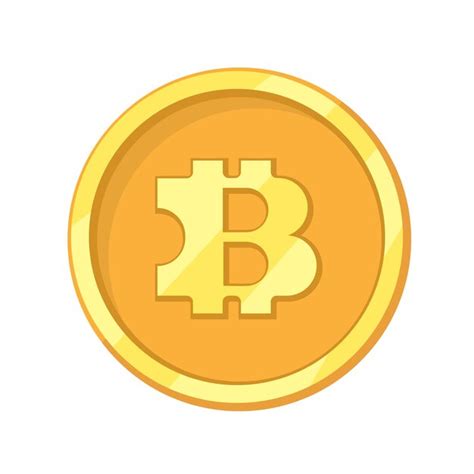 Símbolo De Moneda Criptográfica Icono De Signo De Bitcoin Ilustración