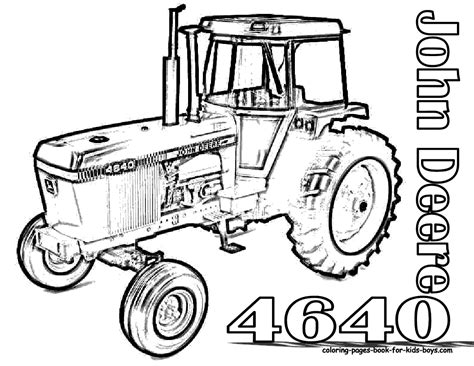 Tractor Coloring Pages John Deere Coloring Home