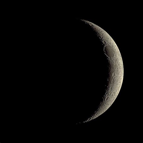 Waxing Crescent Moon Photograph By Eckhard Slawik Pixels