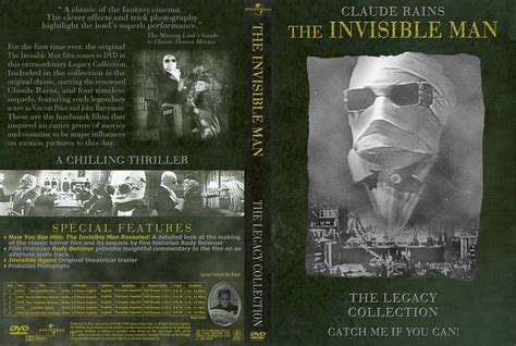 The Invisibie Man Movie Dvd Custom Covers The Invisible Man Legacy