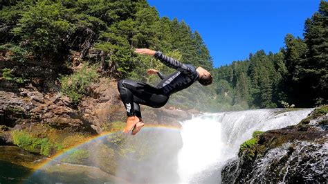 The Most Beautiful Waterfall Jump Of My Life Youtube