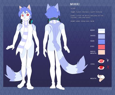 Reference Sheet Fursona Furry Oc Character Reference Sheet Etsy