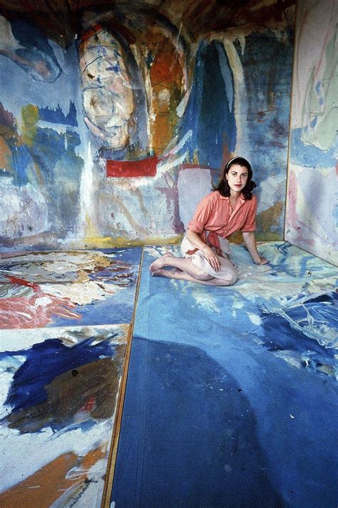 Abstract Expressionist Painter Helen Frankenthaler New York City 1956