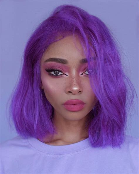 Purplehair Purplewig Hairstyle Fashion 2020hairstyles Beauty
