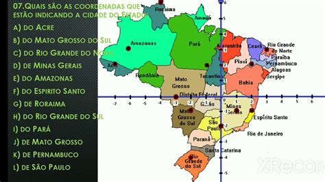 Trabalhando Coordenadas No Plano Cartesiano Utilizando O Mapa Do Brasil Hot Sexy Girl