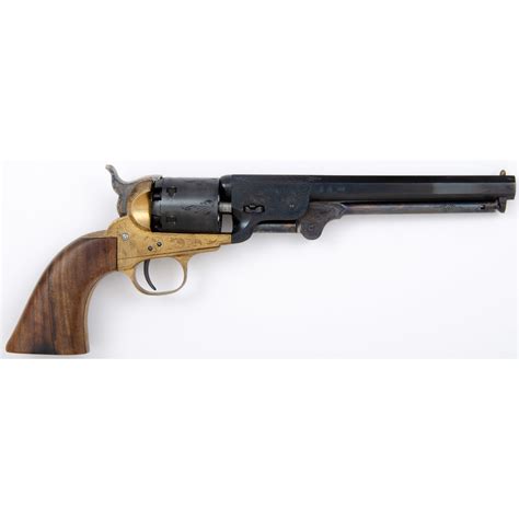 Cased Reproduction Engraved Colt Model 1851 Navy Revolver Cowans