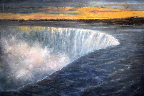 Niagara Falls 36×48 In Oil On Canvas By Hall Groat Sr