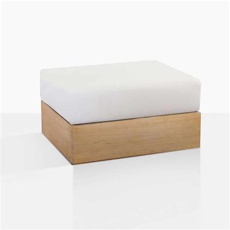 A Beautiful Teak Outdoor Ottoman Perfect For Indoors Or Out Capable Of
