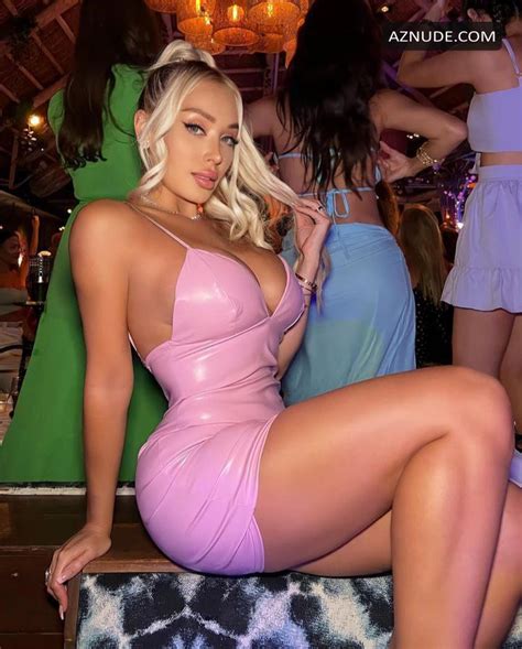 Daniella Chavez Shows Off Her Sexy Cleavage In Stunning Pink Dress For