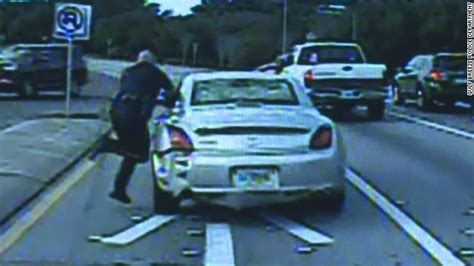 Dashcam Catches Police Officer Being Dragged By Car Cnn Video