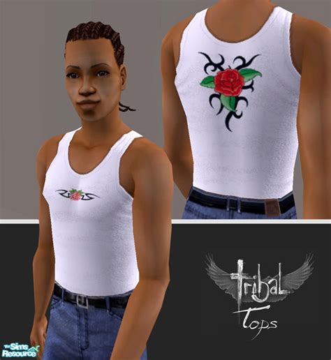 The Sims Resource Tribal Tops Se7en Styles 04