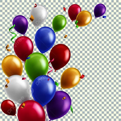 Flying Balloons Vector Hd Images Color Balloon Background Flying