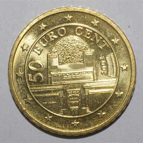 AUTRICHE - 50 CENT EURO 2002 - DE LA SECESSION - SUPERBE A FLEUR DE COIN
