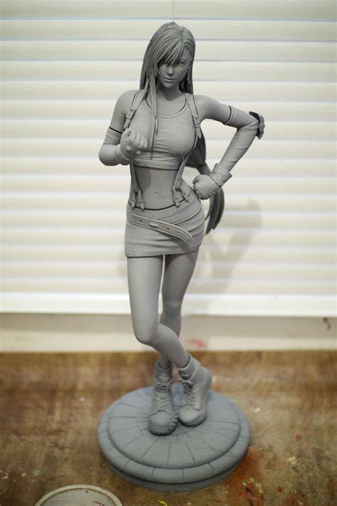 Tifa Lockhart Final Fantasy Vii Fanart Statue 3d Printable 3d Model 3d