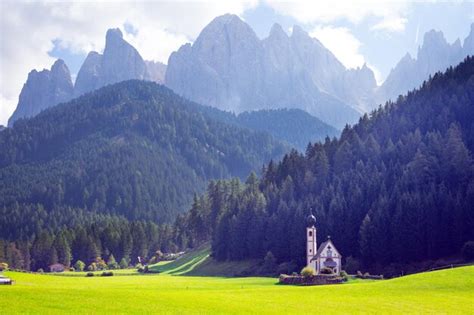 Premium Photo World Famous Saint Johann Church At The Dolomites Alps