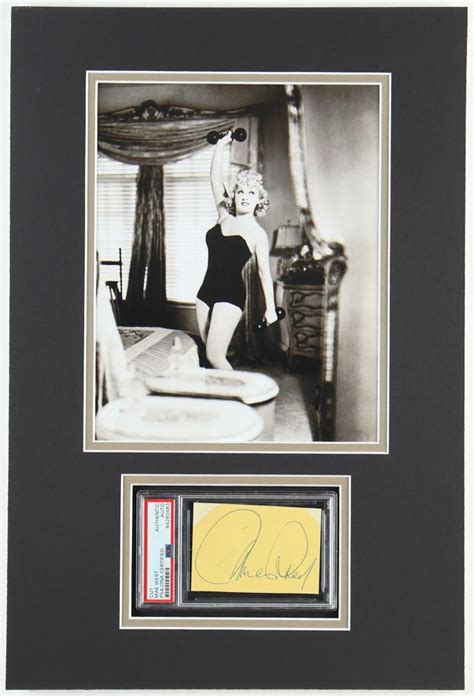 Mae West Signed Custom Matted Cut Display Psa Pristine Auction