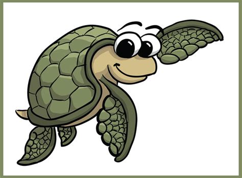 Sea Turtle In Cartoons Clipart Best