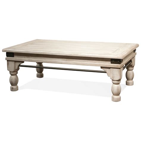 Riverside Furniture Regan Coffee Table With Metal Accents Mueller