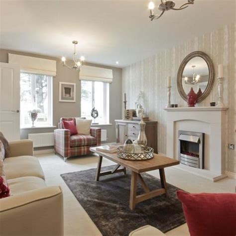 Red And Cream Is A Great Colour Scheme To Use In Your Living Room It