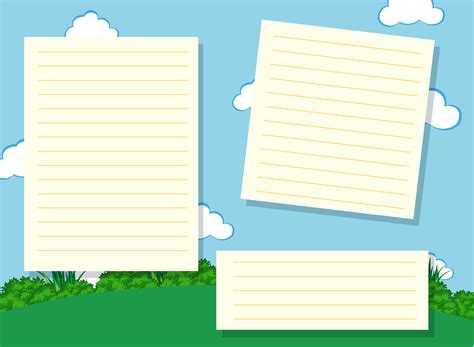 Blank Notepad Template Background 614328 Vector Art At Vecteezy