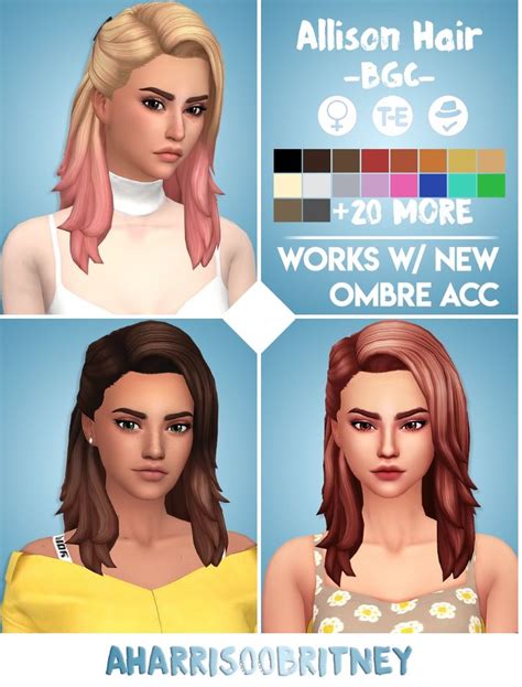 Sims 4 Cc Ombre Hair Roompp
